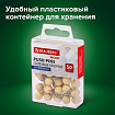 Силовые кнопки-гвоздики BRAUBERG WOOD, деревянные (шарики), 50 штук, 10 мм, 272761