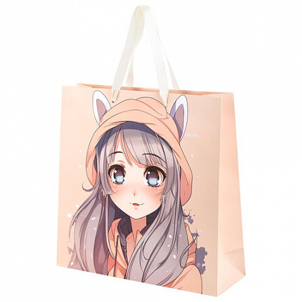 Пакет подарочный (1 штука) 30х10х30 см, "Anime", ассорти, ламинированный, ЗОЛОТАЯ СКАЗКА, 700833
