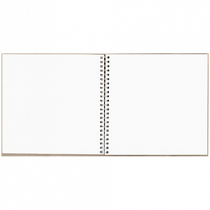 Скетчбук, белая бумага, 160 г/м2, плотная, 19х19 см, 60 л., гребень, твердая обложка, КРАФТ, BRAUBERG ART CLASSIC, 116366