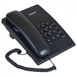 Телефон проводной SANYO RA-S204B, тональный / импульсный режим, повтор, чёрный