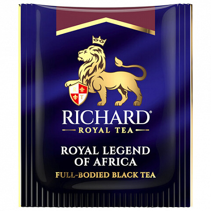 Чай RICHARD "Royal legend of Africa" черный, 100 пакетиков в конвертах по 2 г, 102735