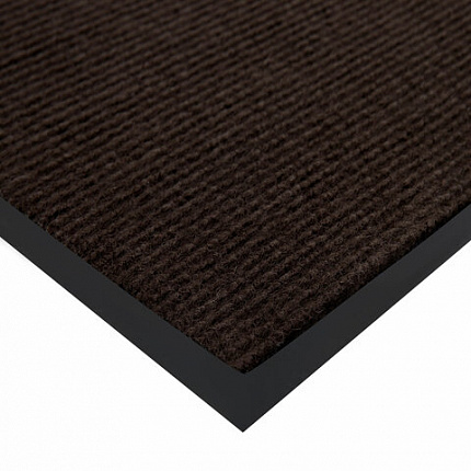 Коврик придверный 40х60 см, КОРИЧНЕВЫЙ, влаго-грязезащитный, 300 г/м2, рубчик, PRIMILA (ПРИМИЛА) STANDARD, 701014