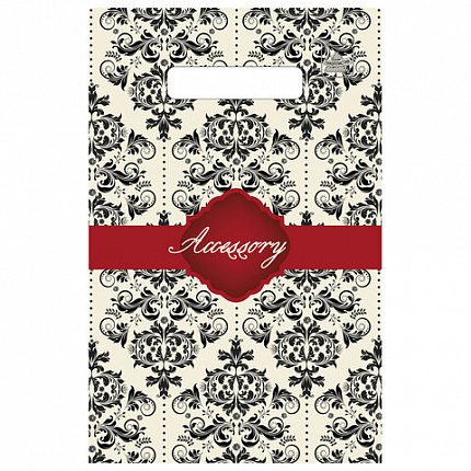 Пакет с вырубной ручкой ПВД, 30х20 см, "Аксессуар", 30 мкм, н00077246