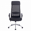Кресло офисное BRABIX "Flight R EX-541", хром, ткань TW, сетка, черное, 532517