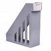 Лоток вертикальный для бумаг, увеличенная ширина (277х100х290 мм), BRAUBERG-MAXI, серый, 231051