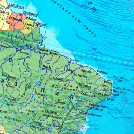 Глобус политический / звездного неба GLOBEN, 25 см, с подсветкой, Ке012500278