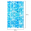 Шторка для ванной ПОЛИЭСТЕР, 180х200 см, кольца в комплекте, ГОЛУБЫЕ ВОЛНЫ, PRIMILA (ПРИМИЛА), 700083