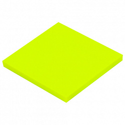 Блок самоклеящийся прозрачно-желтый (стикеры) BRAUBERG TRANSPARENT 76х76 мм, 100 листов, 115207