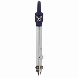 Циркуль BRAUBERG "Student Oxford", 140 мм, 1 сгибаемая ножка, подстраиваемая игла, чехол, 210316