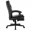 Кресло офисное CH-868N-BF, синхромеханизм, подставка для ног, экокожа, черное, 2018358