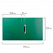 Папка на 2 кольцах BRAUBERG "Contract", 35 мм, зеленая, до 270 листов, 0,9 мм, 221794