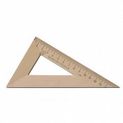 Треугольник деревянный, угол 30, 16 см, УЧД, МОЖГА, С139, с 139