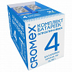 Батарейки алкалиновые КОМПЛЕКТ 4 шт., CROMEX (КРОМЕКС) Alkaline, Крона 9V (6LR61, 6LF22, 1604A), короб, 456453