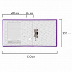 Папка-регистратор BRAUBERG с покрытием из ПВХ, 80 мм, с уголком, фиолетовая (удвоенный срок службы), 227200