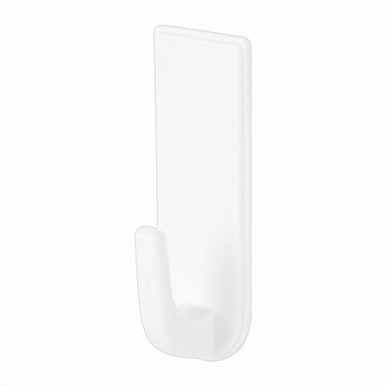 Крючки самоклеящиеся универсальные 6,6х2,1 см, КОМПЛЕКТ 6 шт., белые, LAIMA Home, 608793