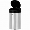 Ведро для мусора СЕНСОРНОЕ 12 л, нержавеющая сталь, черная матовая крышка, питание от 4-х батареек AA (не входят в комплект), LAIMA, 609326