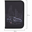 Пенал BRAUBERG, 1 отделение, 1 откидная планка, полиэстер, 21х14 см, "Night Car", 271522
