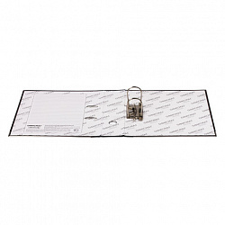 Папка-регистратор ОФИСМАГ, фактура стандарт, с мраморным покрытием, 75 мм, черный корешок, 222097