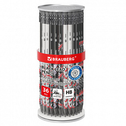 Карандаш чернографитный с принтом BRAUBERG "FISH KOI", 1 шт., HB, с ластиком, корпус ассорти, 182027