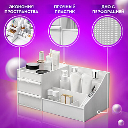 Органайзер для хранения косметики, канцтоваров, мелочей, STANDARD, 27х16х11,5 см, DASWERK (ДАСВЕРК), 608472