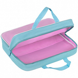 Папка на молнии с ручками STAFF EVERYDAY А4, 1 отделение, полиэстер, 80 мм, нежно-розовая, 271488