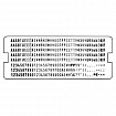 Касса русских букв/цифр для самонаборных печатей и штампов TRODAT 6003, 328 символов, шрифт 3 мм, 64311
