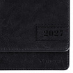 Планинг датированный 2027 305х140мм BRAUBERG Imperial, под кожу, черный, 118200