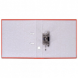 Папка-регистратор, покрытие пластик, 50 мм, ПРОЧНАЯ, с уголком, BRAUBERG, красная, 226592