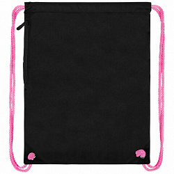 Мешок для обуви BRAUBERG PREMIUM, карман, подкладка, светоотражайка, 43х33 см, "Pink lava", 273441