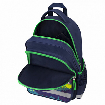 Рюкзак ПИФАГОР SCHOOL, 1 отделение, 3 кармана, "Football match", 38x28х14 см, 273171