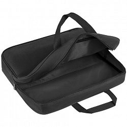 Папка на молнии с ручками STAFF EVERYDAY А4, 1 отделение, полиэстер, 80 мм, черная, 270918