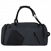 Сумка спортивная HEIKKI TRAVEL (ХЕЙКИ) с отделением для обуви, 7 карманов, темно-серая, 23х48х25 см, 272628