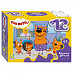 Пазл картонный 12 элементов, MAXI "Три кота", АССОРТИ, поле 21,4х15,4 см, STEP PUZZLE