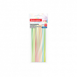 Закладки клейкие, выделители текста, BRAUBERG ULTRA COLOR, 135х5 мм, 160 штук (8 цветов х 20 листов), 116685