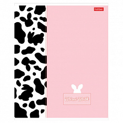 Тетрадь А5 48 л., HATBER скоба, клетка, матовая ламинация, "Mimimilk" (микс в спайке), 083846, 48Т5лВ1