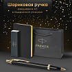 Ручка шариковая PARKER "IM Core Black Lacquer GT", ежедневник А5 черный, пакет, 880899