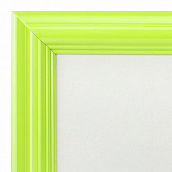 Рамка 21х30 см небьющаяся, багет 17,5 мм, пластик, BRAUBERG "Colorful", салатовая, 391244