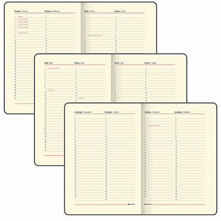 Еженедельник недатированный А5 145х215 мм, BRAUBERG "Iguana", под кожу, 64 л., черный, 114478