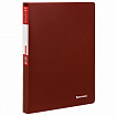 Папка 40 вкладышей BRAUBERG "Office", красная, 0,6 мм, 271328