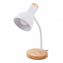 Настольная лампа-светильник SONNEN BR-372, на подставке, лампочка в ПОДАРОК!, E27, белый, 40 см, 238447