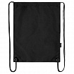 Мешок для обуви BRAUBERG плотный, карман на молнии, подкладка, 43х33 см, Total Black, 272427