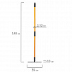 Грабли 14 зубьев стальные 35х10 см, ОБЩАЯ ДЛИНА 150 см, черенок стекловолокно, RABBITEX (РАББИТЕКС) "FIBERGLASS", 700494