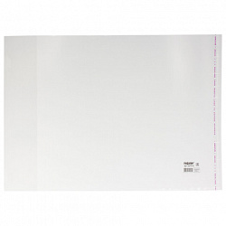 Обложки ПП для учебников БОЛЬШОГО ФОРМАТА, КОМПЛЕКТ 5 шт., КЛЕЙКИЙ КРАЙ, 80 мкм, 280х450 мм, универсальные, прозрачные, ПИФАГОР, 227418