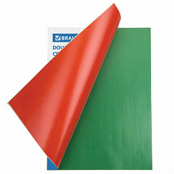 Цветная бумага А4 2-сторонняя мелованная, 32 листа 16 цветов, на скобе, BRAUBERG, 200х280 мм, "Деревце", 113537