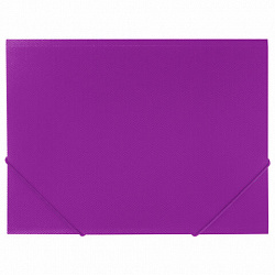 Папка на резинках А4 BRAUBERG PIXEL, фиолетовая, до 300 листов, 0,5 мм, 273042