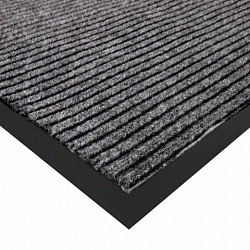 Коврик придверный 80х120 см, СЕРЫЙ, влаго-грязезащитный, 450 г/м2, ребристый, PRIMILA (ПРИМИЛА) EXTRA, 701025