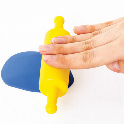 Формочки для лепки 10 штук и скалка ЮНЛАНДИЯ, европодвес, 229621