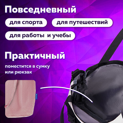 Сумка-шоппер BRAUBERG MOMENTS, вельвет, 35х30 см, розовый, 271907