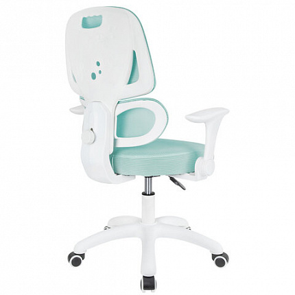 Кресло детское с поясничной поддержкой BRABIX KIDS "MG-225", сетка/ткань TW, голубое, 533317