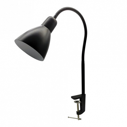 Настольная лампа / светильник SONNEN PH-370, на струбцине, ЦОКОЛЬ Е27, черный, 238235